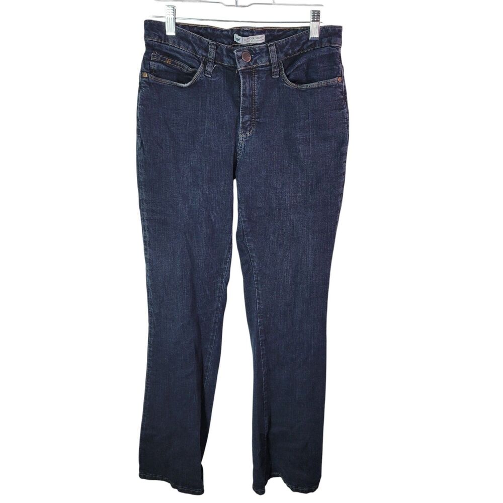 LEE Slender Secret Womens Size 8 Blue Solid Boot Cut Jeans